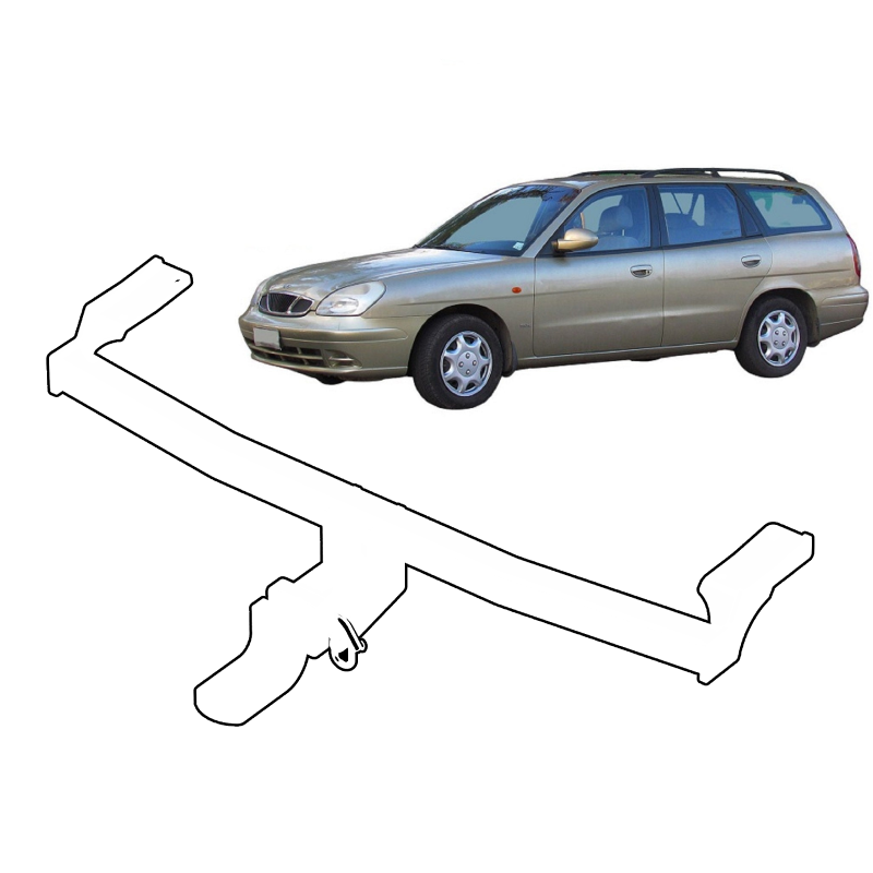 BTA | Light Duty Towbar | Daewoo Nubira Wagon 1997–2003 | Capacity 1000kg | DAE06