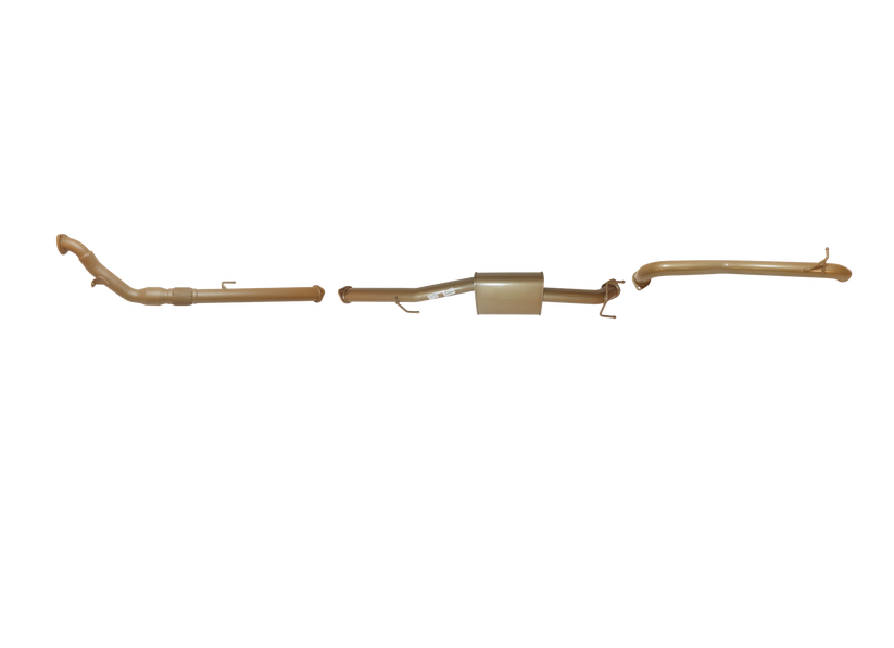 King Brown - Toyota Hilux 150 Series 3L TD D-4D (1KD-FTV) 2005 to Sep 2015 - Single 3" With Front Pipe CAT and Rear Pipe Only Kit