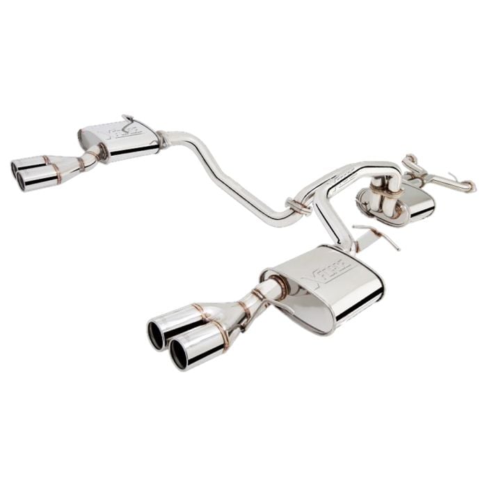 XForce | Twin 2.5" Cat Back Exhaust | Ford Falcon BA BF XR8 FPV GT 2003–2008 | E4-FGT01-CBS