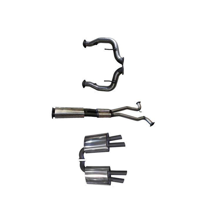 Manta | Twin 3″ Cat Back Exhaust with Muffler/Muffler | HSV VF V8 Clubsport Senator GTS Sedan 2013–2017
