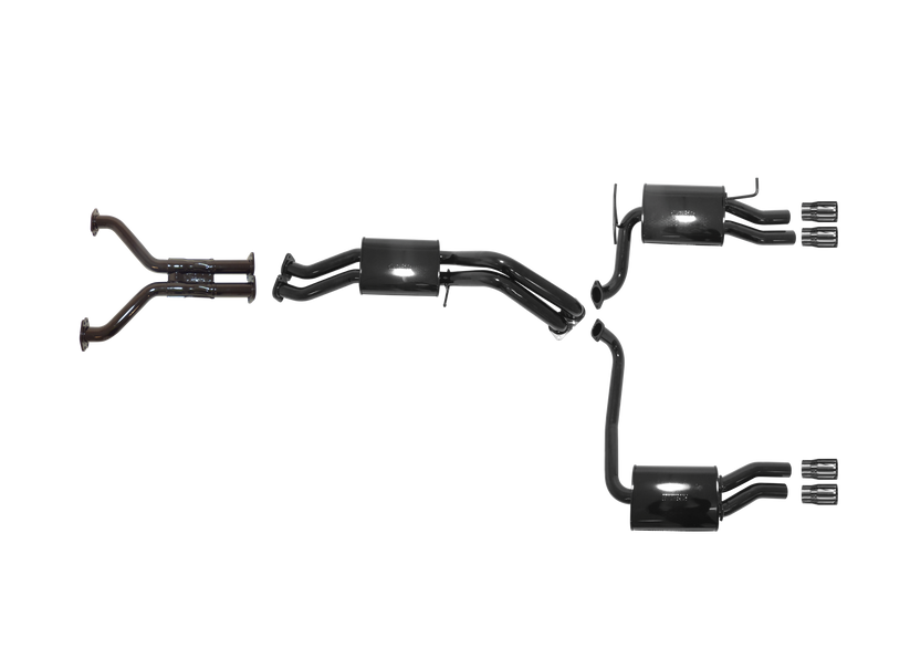 Pacemaker - Ford Falcon GT BF 5.4L Boss Cat Back System Duel Outlet with Duel Rear Muffler and Quad Tip Outlet