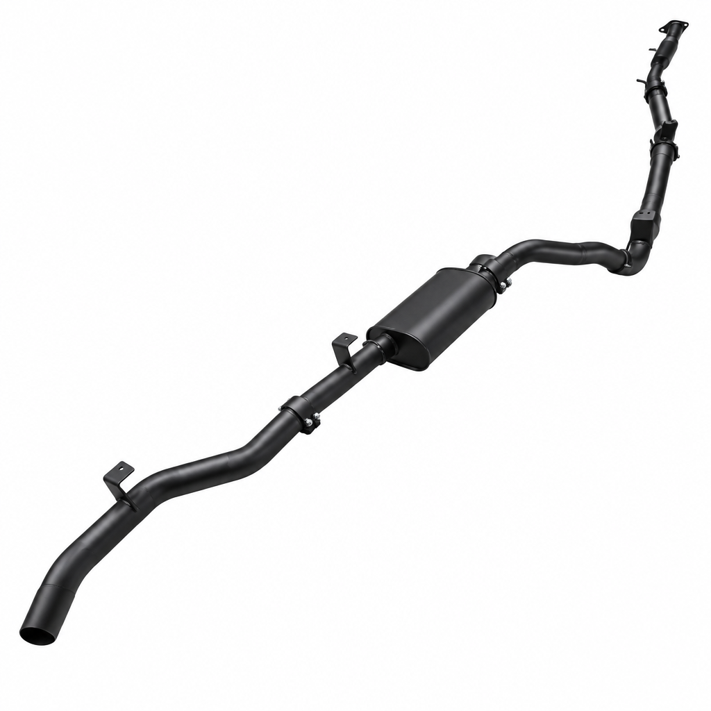 Manta Aluminised Steel 3in Turbo Back Exhaust Muffler No Cat Landcruiser GDJ79 - MKTY0407