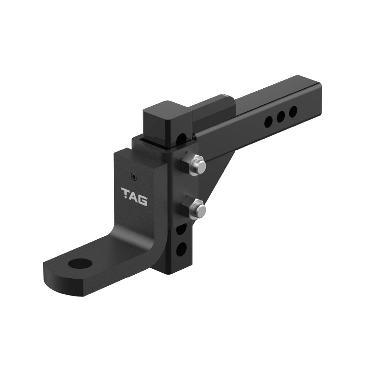 TAG | Adjustable Heavy Duty Tow Ball Mount 90° Face | Universal 50mm Square Hitch 174mm Drop | UNTTBM000