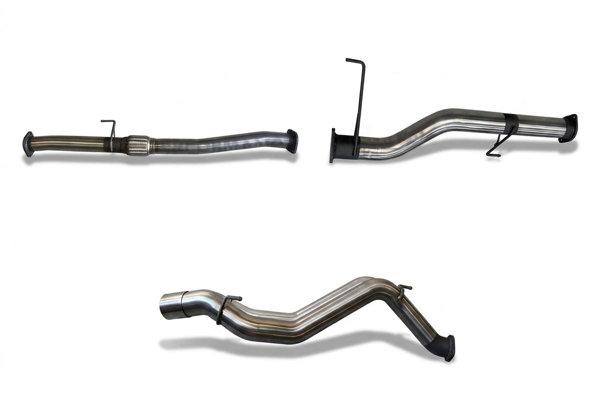 Manta - Isuzu MU-X 2017+ 3.0L - DPF Back Exhaust - 3" Single Stainless Steel System - Pipe Only