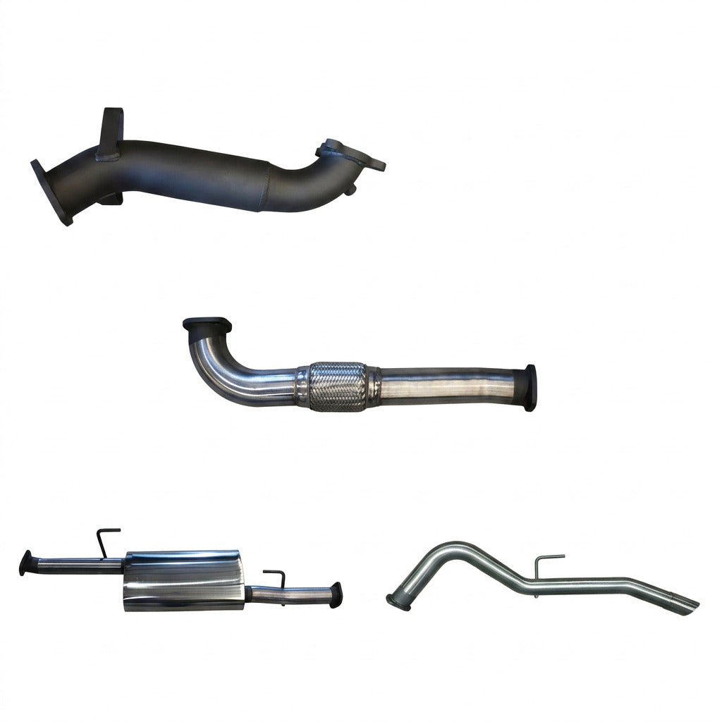 Manta | 3″ Turbo Back Exhaust System with Cat & Rear Tailpipe | Nissan Navara D40 2.5L Turbo Diesel Auto Thai Build Ute 2007–2015