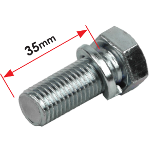 TAG | Class 2 Tow Bar Bolts | 16 x 35mm Metric Zinc | UNTB035