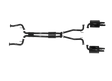 Pacemaker Twin 2.5" Performance Cat-Back Exhaust System for HSV VE E-Series E3 6.0L LS2 V8 Sedan 2010–2013 - PP5381-04