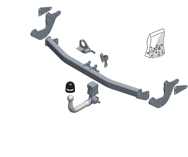 BRINK | European Vertical Detachable Towbar | Mercedes-Benz V-Class W447 2014–On | BR-594200