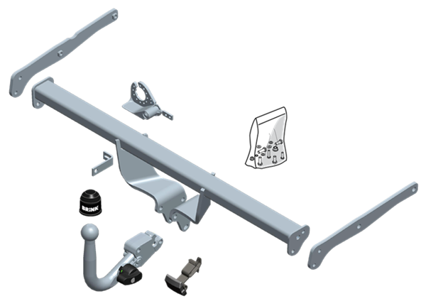 BRINK | European Diagonal Detachable Towbar | Suzuki S-Cross JY 2013–On | BR-580500