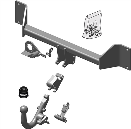BRINK | European Diagonal Detachable Towbar | BMW X3 F25 2010–2017 | BR-536200
