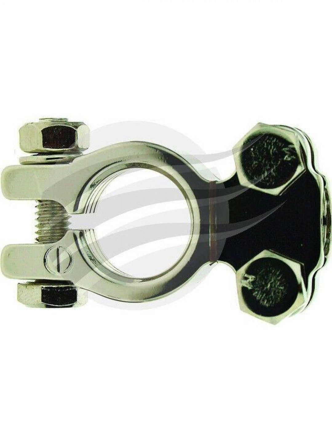 Jaylec - Battery Terminal Neg 1 BS Saddle Solid Brass Nickel