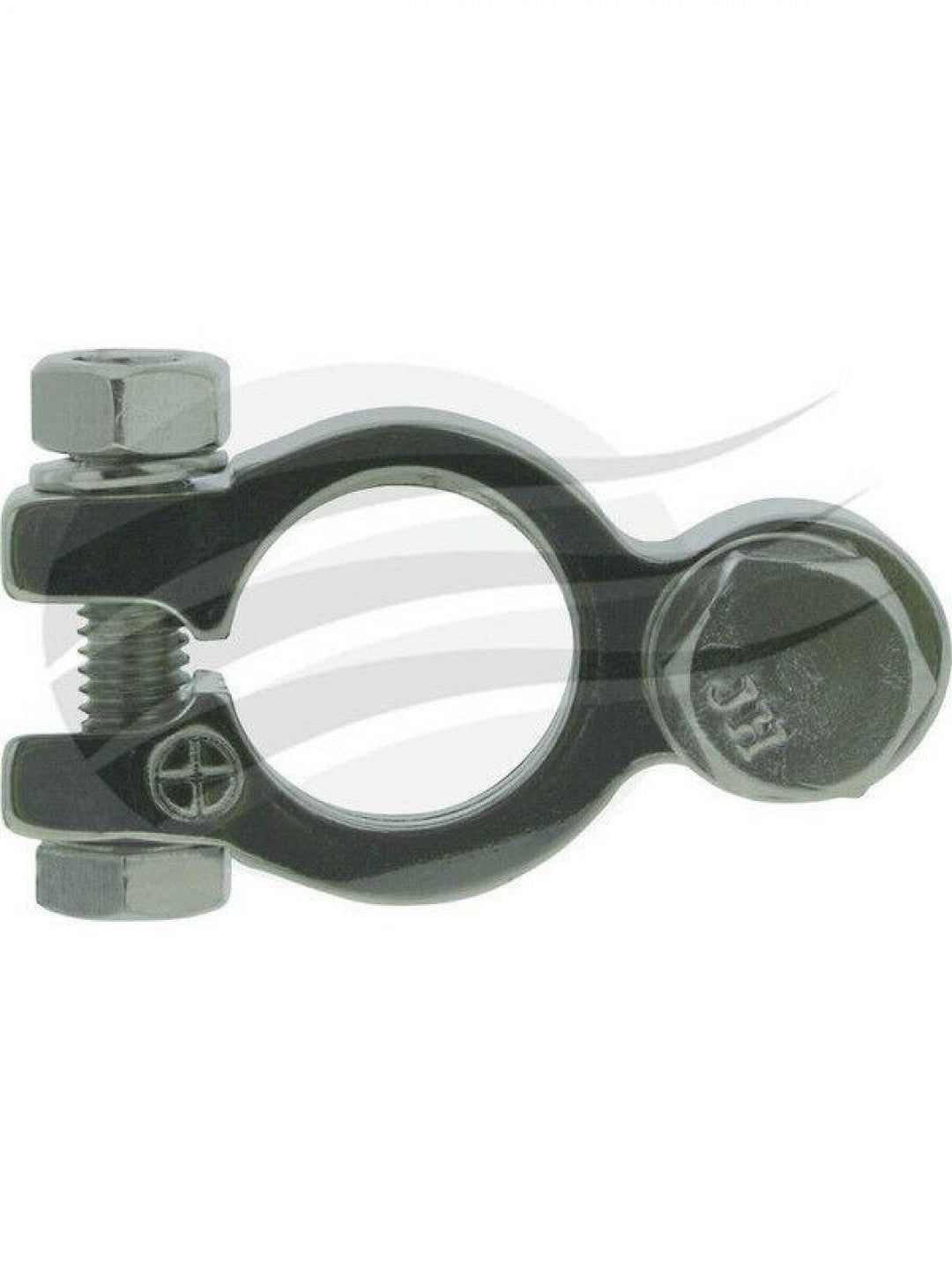 Jaylec - Battery Terminal Pos 3/8 Stud Solid Brass Nickel Plated