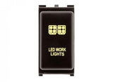 Hulk 4X4 - SWITCH PUSH BUTTON ON / OFF OE RPL 12V WORK LIGHT AMBER