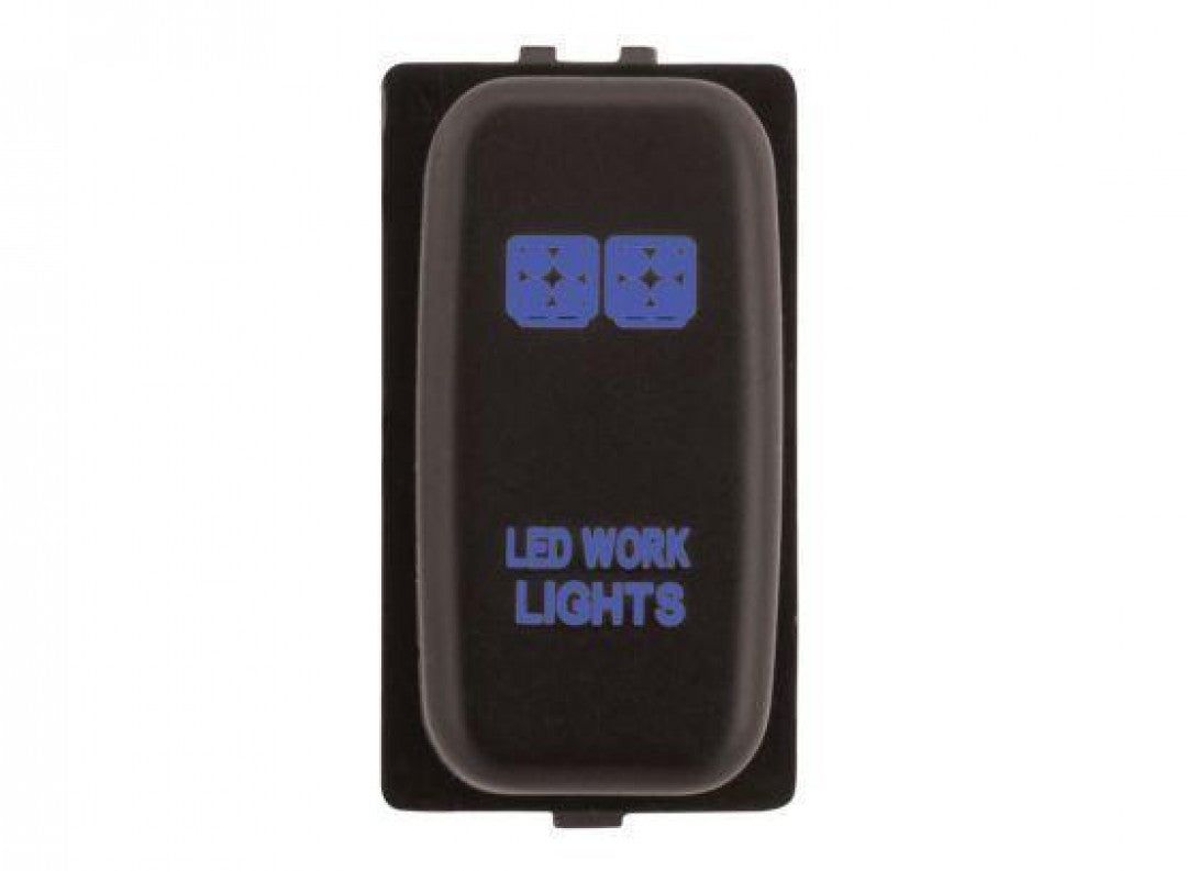 Hulk 4X4 - SWITCH PUSH BUTTON ON / OFF OE RPL 12V WORK LIGHT BLUE
