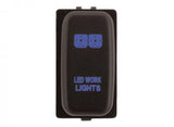 Hulk 4X4 - SWITCH PUSH BUTTON ON / OFF OE RPL 12V WORK LIGHT BLUE