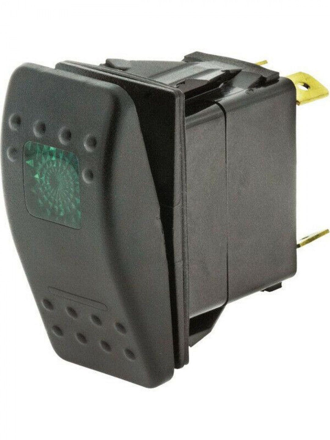 Jaylec - Switch Rocker Sealed On Off 12/24 Volts 20 Amps @ 12 Volts 10 Amps @24 Volts Green LED