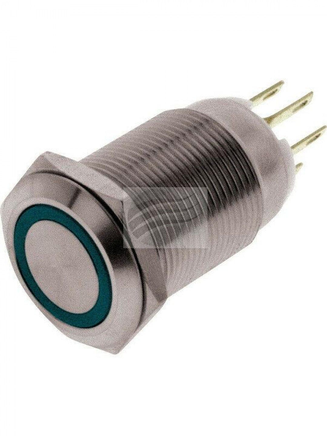 Jaylec - Push Button Switch Blue LED 12/24 Volts 5 Amps
