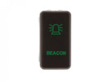 Hulk 4X4 - SWITCH PUSH BUTTON ON / OFF OE RPL 12V BEACON GREEN ILLUM