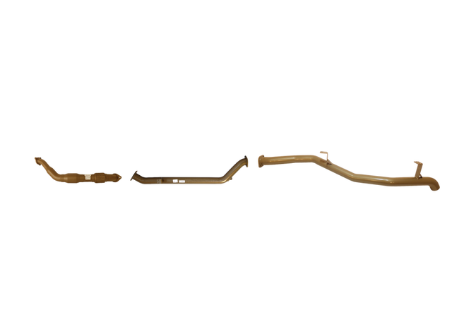 Pacemaker King Brown | Single 3" Turbo Back Straight Pipe with Cat | Toyota LandCruiser 79 Dual Cab 2012–08/2016 | KB12009-XCXX
