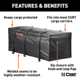 CURT - Weather-Resistant Vinyl Cargo Bag (142cm x 56cm x 53cm)