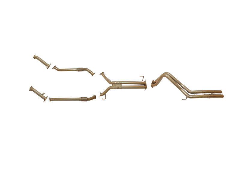 Pacemaker King Brown | Twin 2.5" Turbo Back Straight Pipe | Toyota LandCruiser 200 Series 2008–09/2015 | KB12030-XXXX
