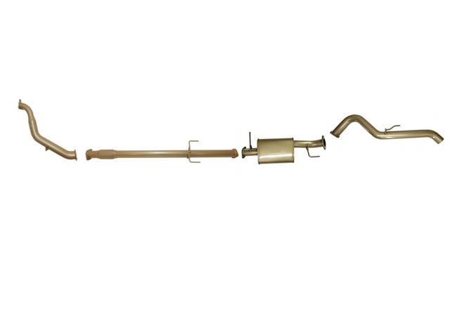 Pacemaker King Brown | Single 3" Turbo Back Exhaust with Muffler | Mitsubishi Triton ML MN 2.5L TD | KB9105-XXMX