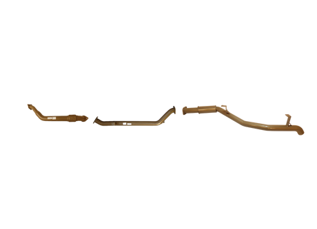 Pacemaker King Brown | Single 3" Turbo Back Exhaust with Rear Resonator | Toyota LandCruiser 79 Dual Cab 2012–08/2016 | KB12009-XXXR