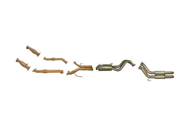 Pacemaker King Brown | Twin 3" Turbo Back Exhaust with Cats & Centre Muffler | Toyota LandCruiser 200 | KB12031-XCMR