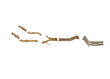 Pacemaker King Brown | Twin 3" Turbo Back Exhaust Kit (Cats & Resonators) | Toyota Landcruiser 200 Series 4.5L V8 TT 2008-9/2015 | KB12031-XCXR