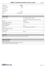 DPF Kit for Volkswagen Transporter T5, Multivan 1.9L BRS / BRR – Ernst Diesel Particulate Filter