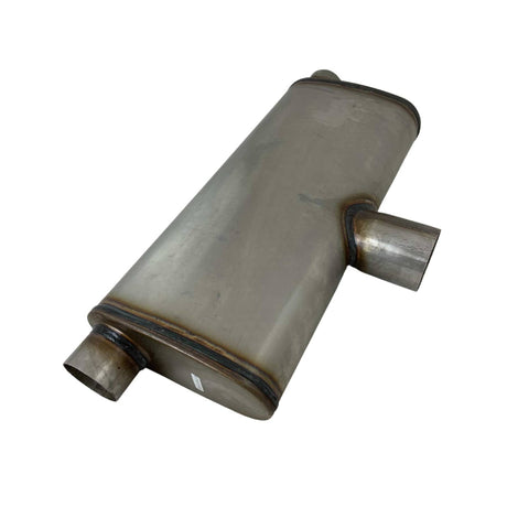 REDBACK | 2.5" In / Twin 2.5" Out East-West Performance Muffler 9"x4" Oval 20" Long | STR7750-409-CT20