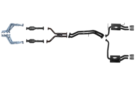 Pacemaker Performance Exhaust System with Tuned Headers for Ford Falcon FG FG-X FPV GT XR8 5.0L Supercharged Coyote 2008–2016 - PP4170-05 (No Center Muffler Variant)