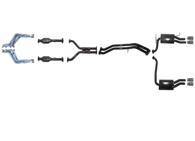 Pacemaker Performance Exhaust System with Tuned Headers for Ford Falcon FG FG-X FPV GT XR8 5.0L Supercharged Coyote 2008–2016 - PP4170-05 (No Center Muffler Variant)
