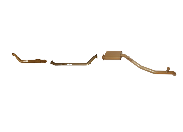 Pacemaker King Brown | Single 3" Turbo Back Exhaust with Rear Muffler | Toyota LandCruiser 79 Dual Cab 2012–08/2016 | KB12009-XXXM