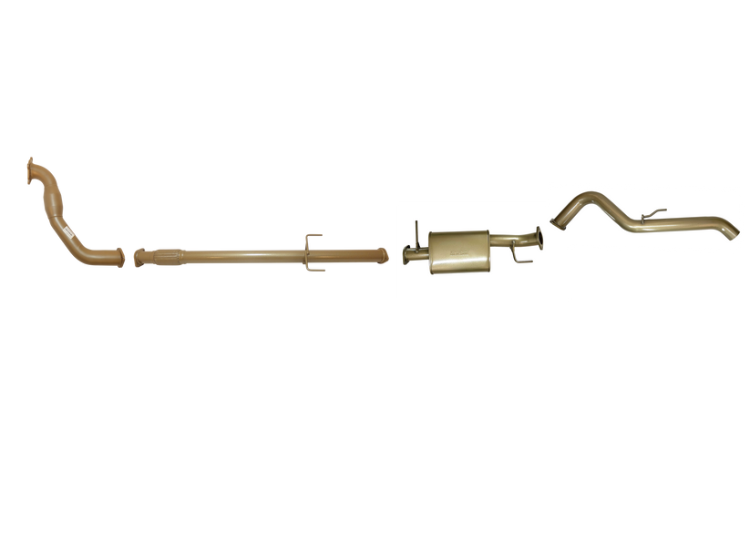Pacemaker King Brown | Single 3" Turbo Back Exhaust with Cat & Muffler | Mitsubishi Triton ML 3.2L TD 2006-2009 | KB9100-XCMX