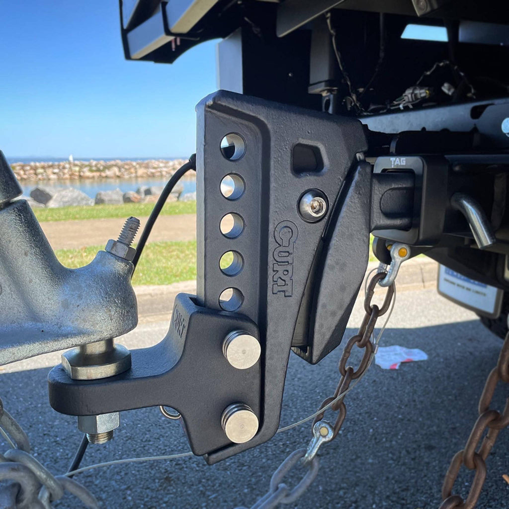 CURT | Rebellion XD ShockDrop Ball Mount Kit | 50mm Tow Ball 3500kg | 45969-85-50