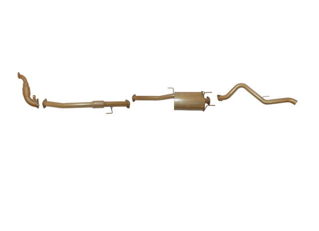 Pacemaker King Brown | Single 3" Turbo Back Exhaust with Cat & Muffler | Holden Colorado 7 Wagon 2.8L TD 2012-2016 | KB5210-XCMX