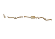 Pacemaker King Brown | Single 3" Turbo Back Exhaust with Muffler | Nissan Navara D22 3.0L TD | KB9400-XXMX