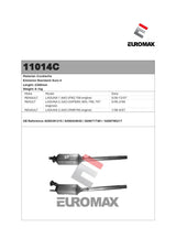 Euromax Diesel Particulate Filter Renault Laguna 2.0L 2.2L M9R G9T Mk2 Hatch/Wagon 2005–2007 - 11014C