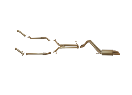 Pacemaker King Brown | Twin 2.5" Turbo Back Exhaust with Rear Resonator | Toyota LandCruiser 200 Series 2008–09/2015 | KB12030-XXXR