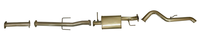 Pacemaker King Brown | Single 3" DPF Back Exhaust | Mitsubishi Triton MQ 2.4L TD 2015-Current | KBD9110-XXMX