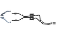 Pacemaker 2.5" Exhaust System for Holden VT VX VY 3.8L V6 Sedan 1997–2004 - PP5059-08 (Rear Pipe Only Variant)