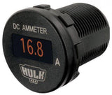 Hulk 4X4 - OLED AMMETER 12/24v DC 0-100a 29mm DIA WITH SHUNT AMBER LED