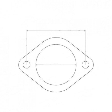 2 Bolt Flange Gasket - ID 65mm - Exhaust Gasket