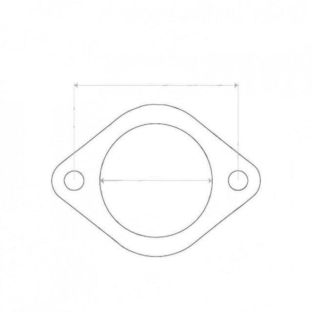2 Bolt Flange Gasket - ID 65mm - Exhaust Gasket