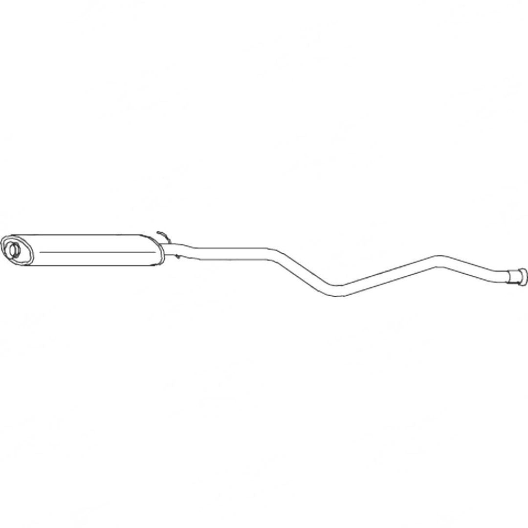 Standard Replacement - Peugeot 405 4B (1992 - 1995) Sedan (2.0L) Centre Muffler…