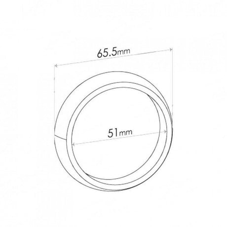 Single Taper Ring Gasket - Inside Diameter 51mm, Outside Diameter 65.5mm