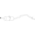 Standard Replacement - Toyota Hiace RZH103R, RZH113R (1989 - 2005) Van (2.4L) Rear Muffler To Suit SWB