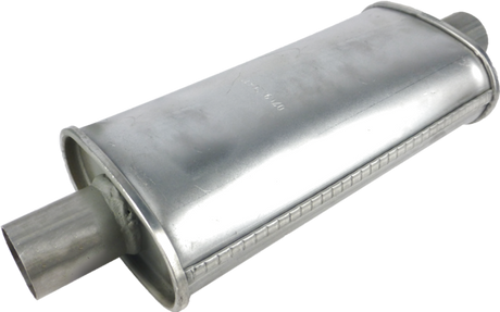 Redback - 45mm Chambered Muffler Centre/Centre 406x127x76mm Oval Aluminised Steel