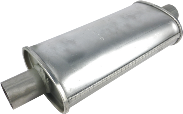 Redback - 45mm Chambered Muffler Centre/Centre 406x127x76mm Oval Aluminised Steel